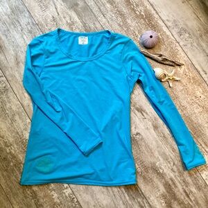 Mahiku Women’s Blue Long Sleeve Tech Shirt Size XS